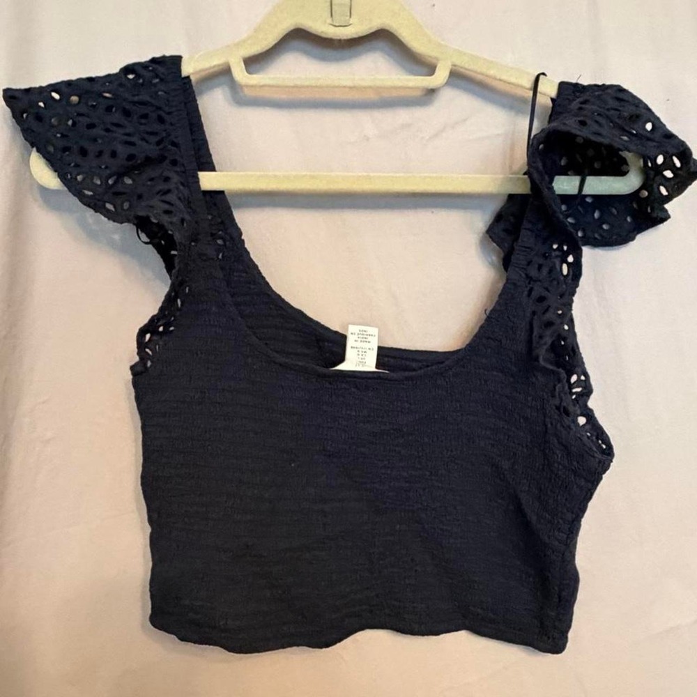 Blue Crop Top - Picture 4 of 4